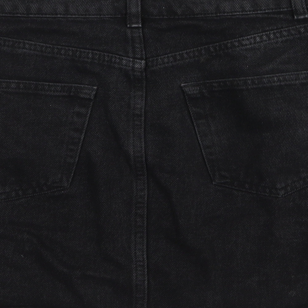 denim and co Womens Black  Denim Mini Skirt Size 8