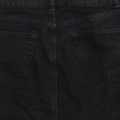 denim and co Womens Black  Denim Mini Skirt Size 8