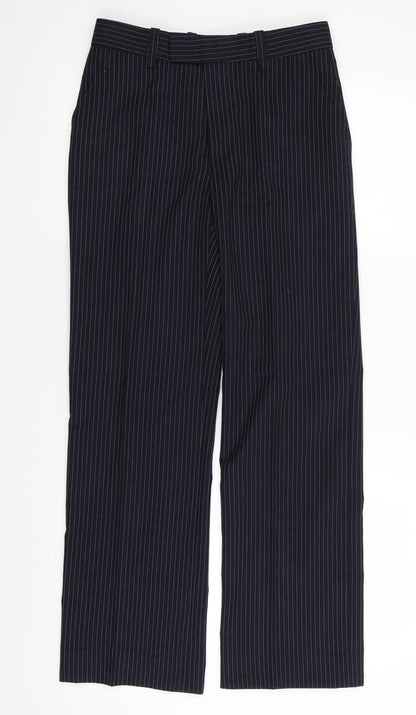 john tailor Mens Blue Striped  Trousers  Size 26 in L28 in