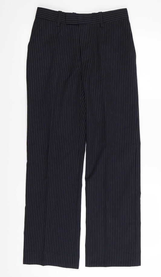 john tailor Mens Blue Striped  Trousers  Size 26 in L28 in