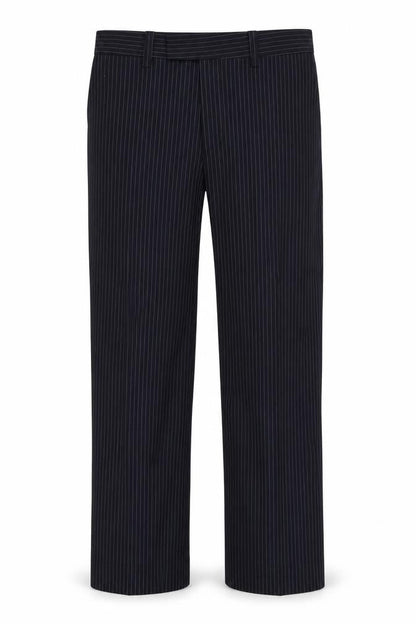 john tailor Womens Blue Striped  Trousers  Size 26 in L28 in