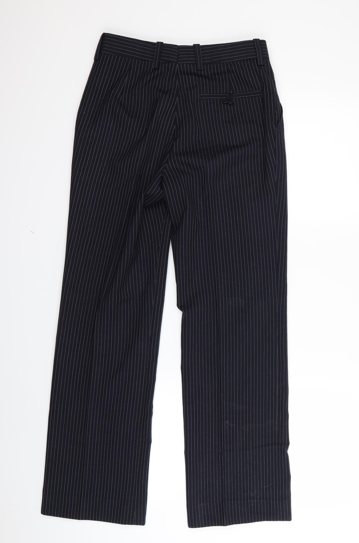 john tailor Mens Blue Striped  Trousers  Size 26 in L28 in