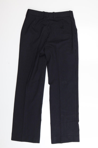 john tailor Mens Blue Striped  Trousers  Size 26 in L28 in