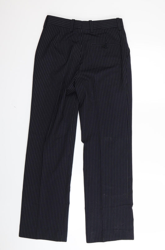 john tailor Mens Blue Striped  Trousers  Size 26 in L28 in