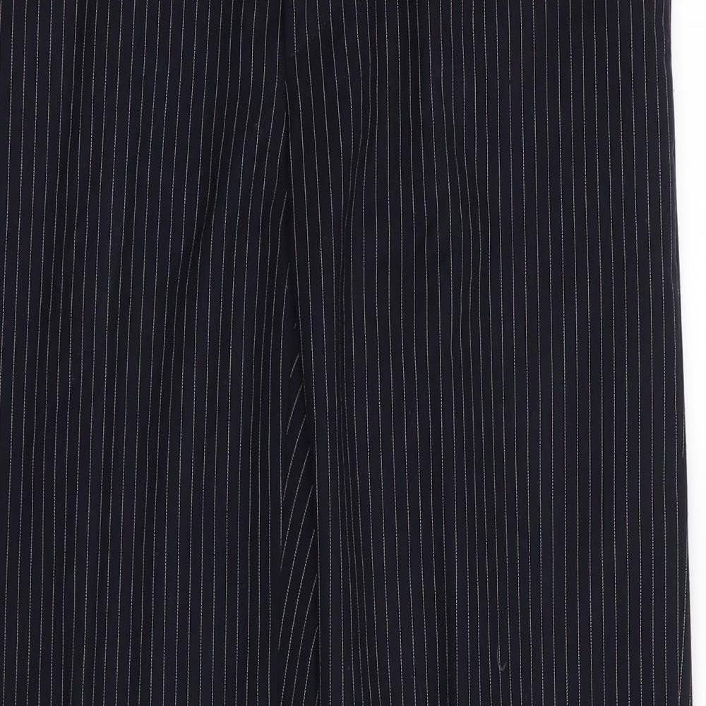 john tailor Mens Blue Striped  Trousers  Size 26 in L28 in