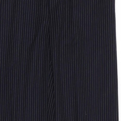 john tailor Mens Blue Striped  Trousers  Size 26 in L28 in