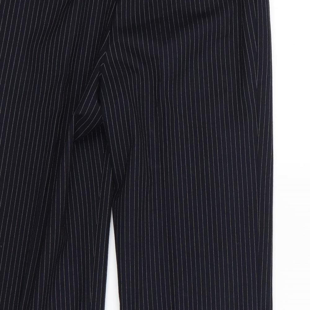 john tailor Mens Blue Striped  Trousers  Size 26 in L28 in