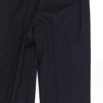 john tailor Mens Blue Striped  Trousers  Size 26 in L28 in