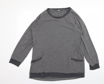 Womens UK Size L Yidarton Grey Basic T-Shirt