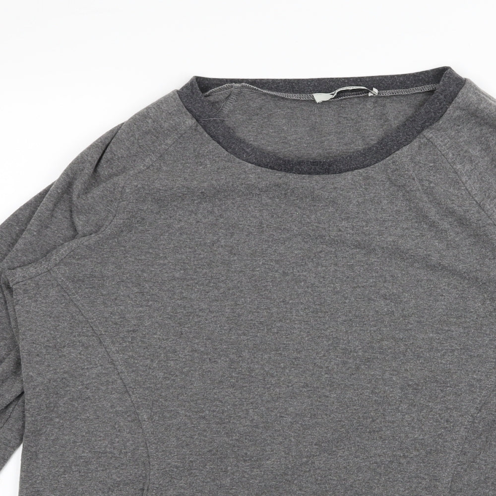 Womens UK Size L Yidarton Grey Basic T-Shirt