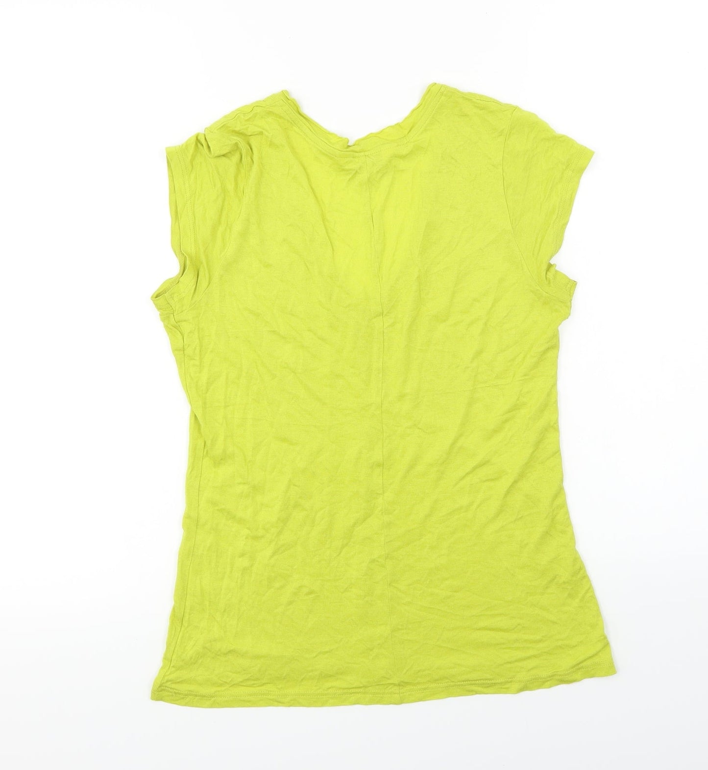 Miss Selfridge  Womens Yellow   Basic T-Shirt Size 10