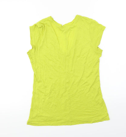 Miss Selfridge  Womens Yellow   Basic T-Shirt Size 10