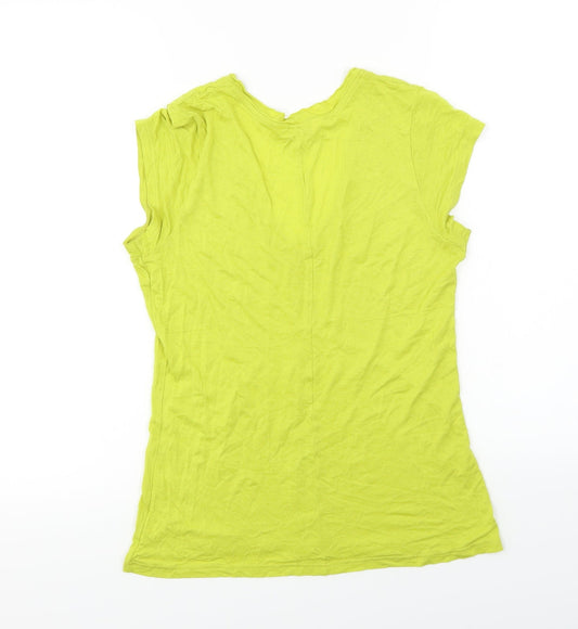 Miss Selfridge  Womens Yellow   Basic T-Shirt Size 10