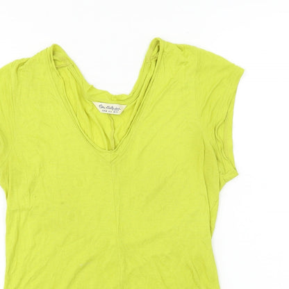 Miss Selfridge  Womens Yellow   Basic T-Shirt Size 10