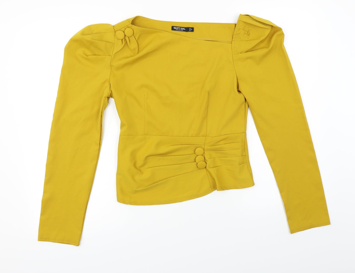 Nasty Gal  Womens Yellow   Basic Blouse Size 8