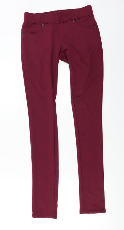 B.you  Womens Purple   Trousers  Size 12 L29 in
