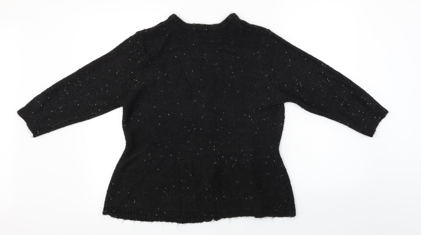 F&F  Womens Black   Full Zip Jumper Size 18