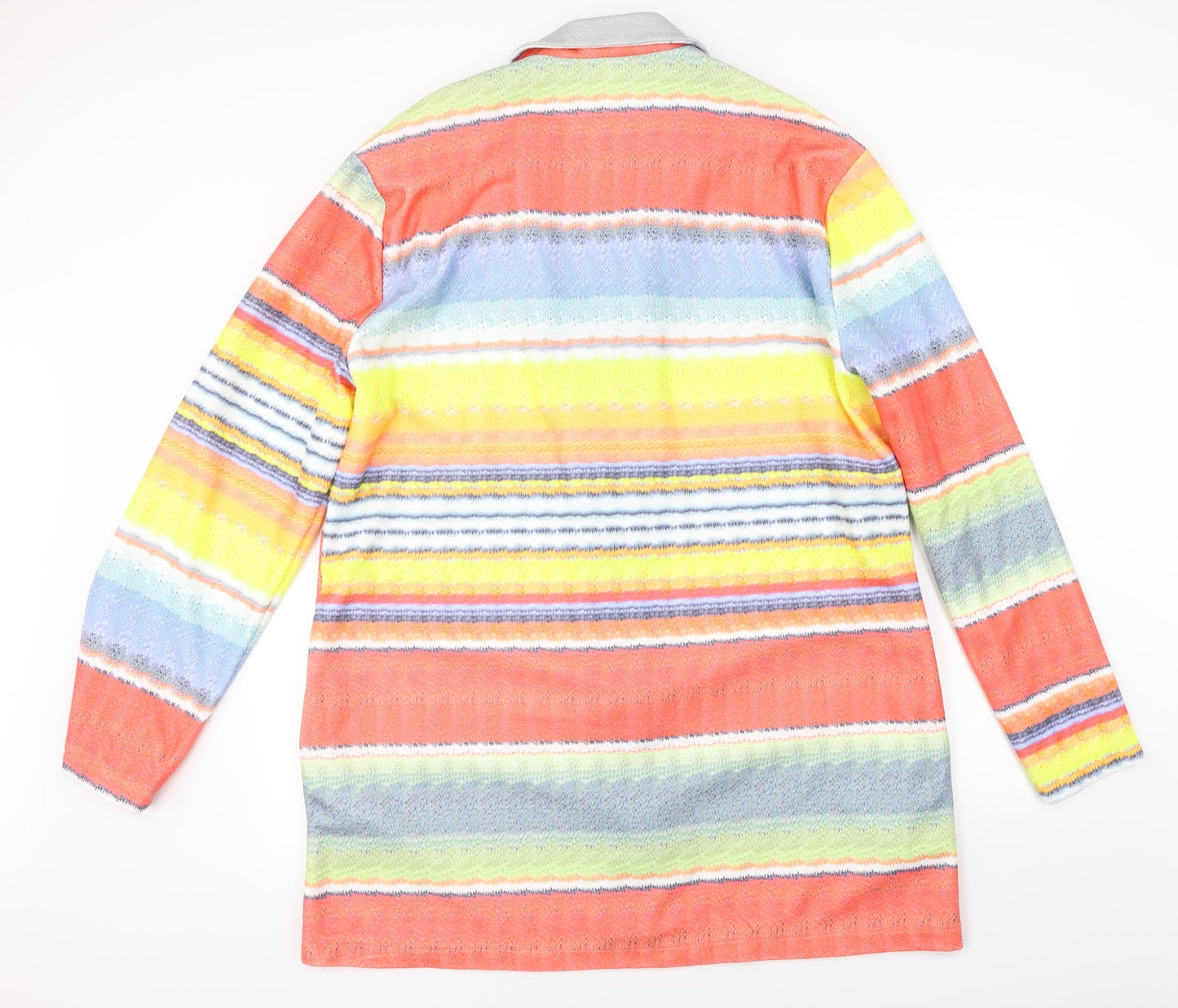 j.c fashion Womens Red Striped  Jacket Coat Size 4XL