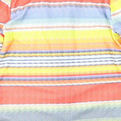 j.c fashion Womens Red Striped  Jacket Coat Size 4XL