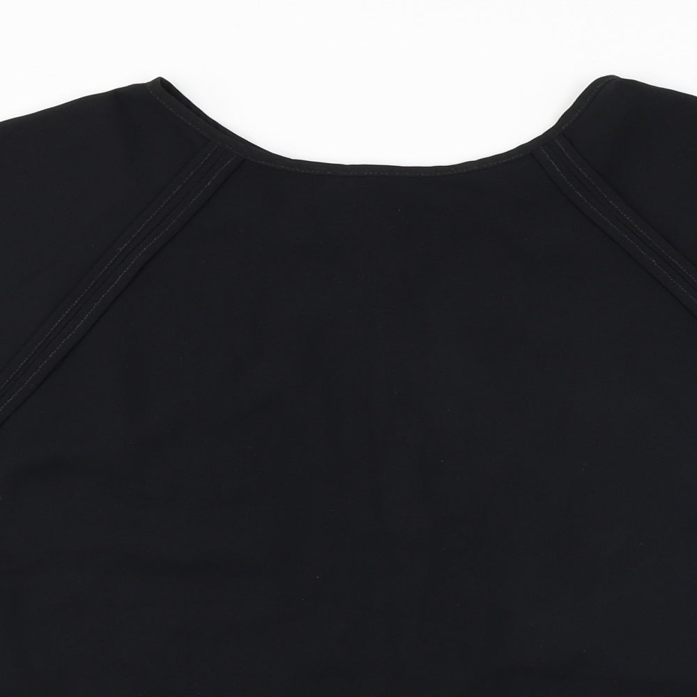 Papaya  Womens Black   Basic Blouse Size 12