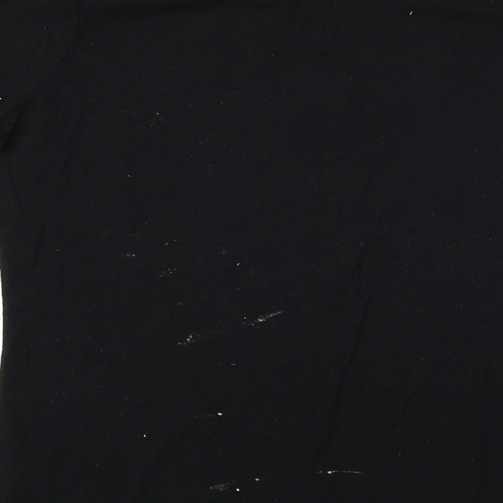 Papaya  Womens Black Animal Print  Basic Blouse Size 12