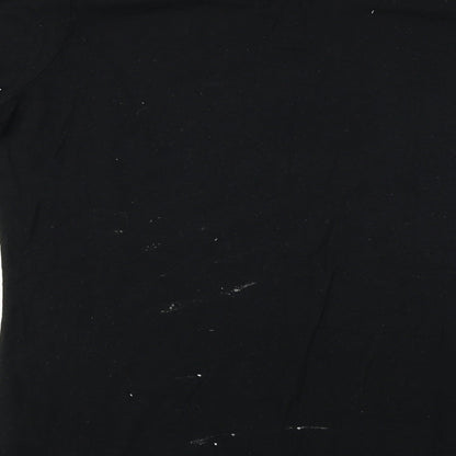 Papaya  Womens Black Animal Print  Basic Blouse Size 12