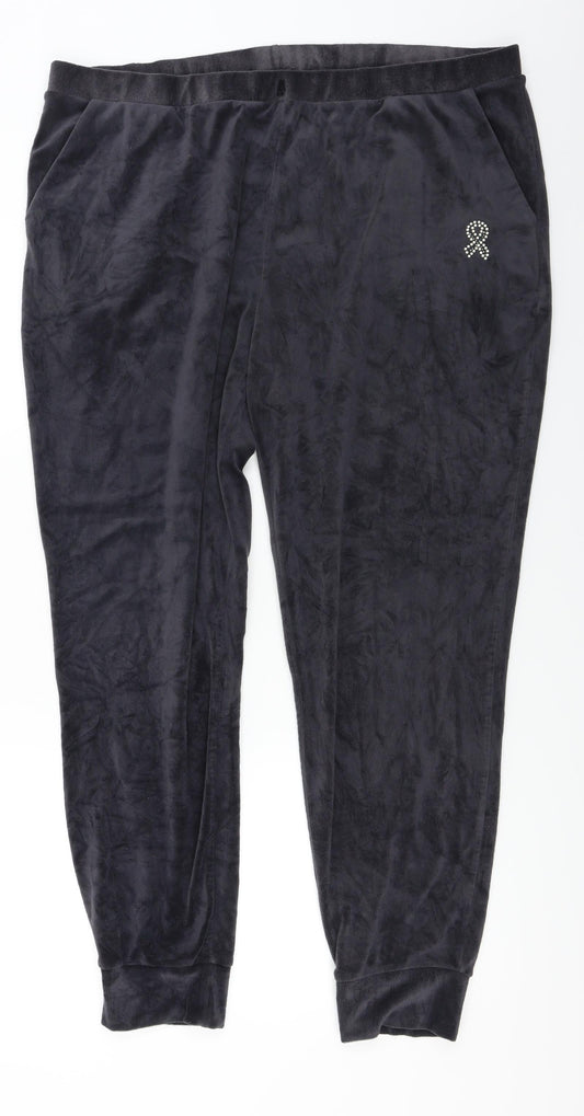 Womens UK Size 38 in Preworn Regular Fit Jogger Grey Trousers