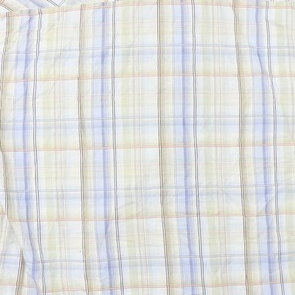 Mens UK Size L NEXT Grey  Button-Up Short Sleeve Casual Shirt