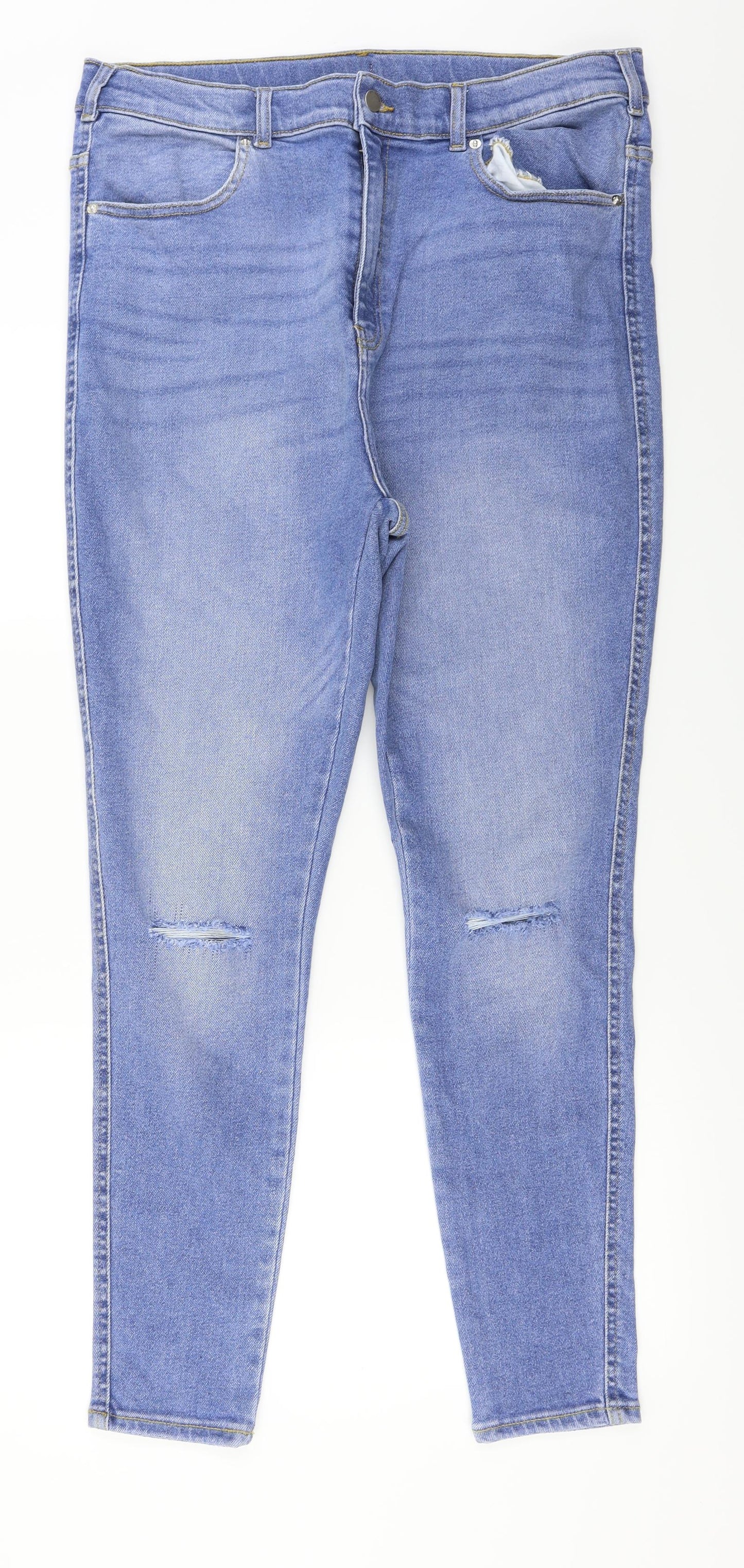 Womens UK Size 36 in Dr. Denim Regular Fit Straight Blue Jeans