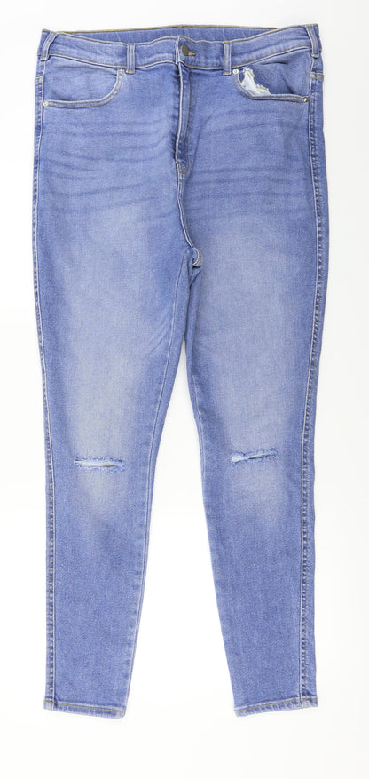 Womens UK Size 36 in Dr. Denim Regular Fit Straight Blue Jeans