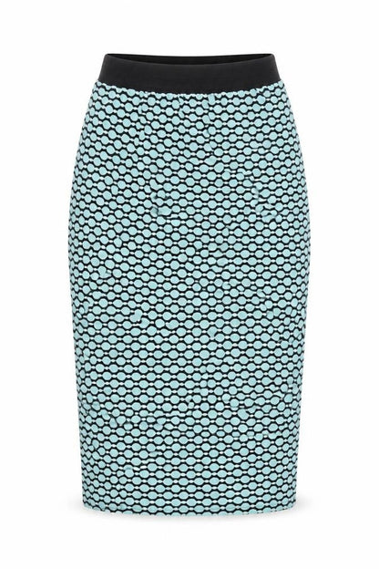 New Look  Womens Blue Polka Dot  Bandage Skirt Size 8