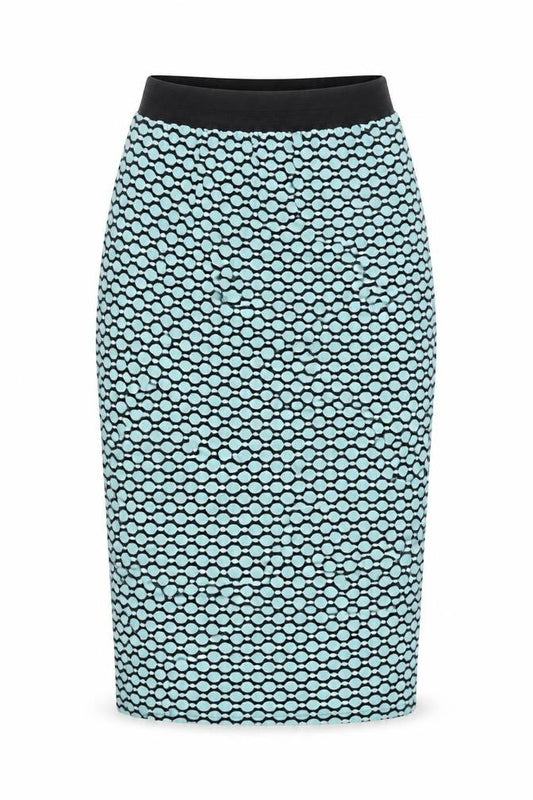 New Look  Womens Blue Polka Dot  Bandage Skirt Size 8