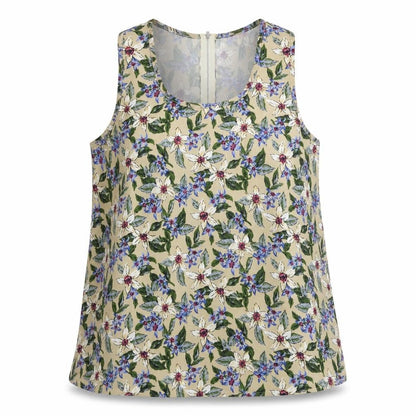 Womens UK Size L tenki Beige Basic Blouse