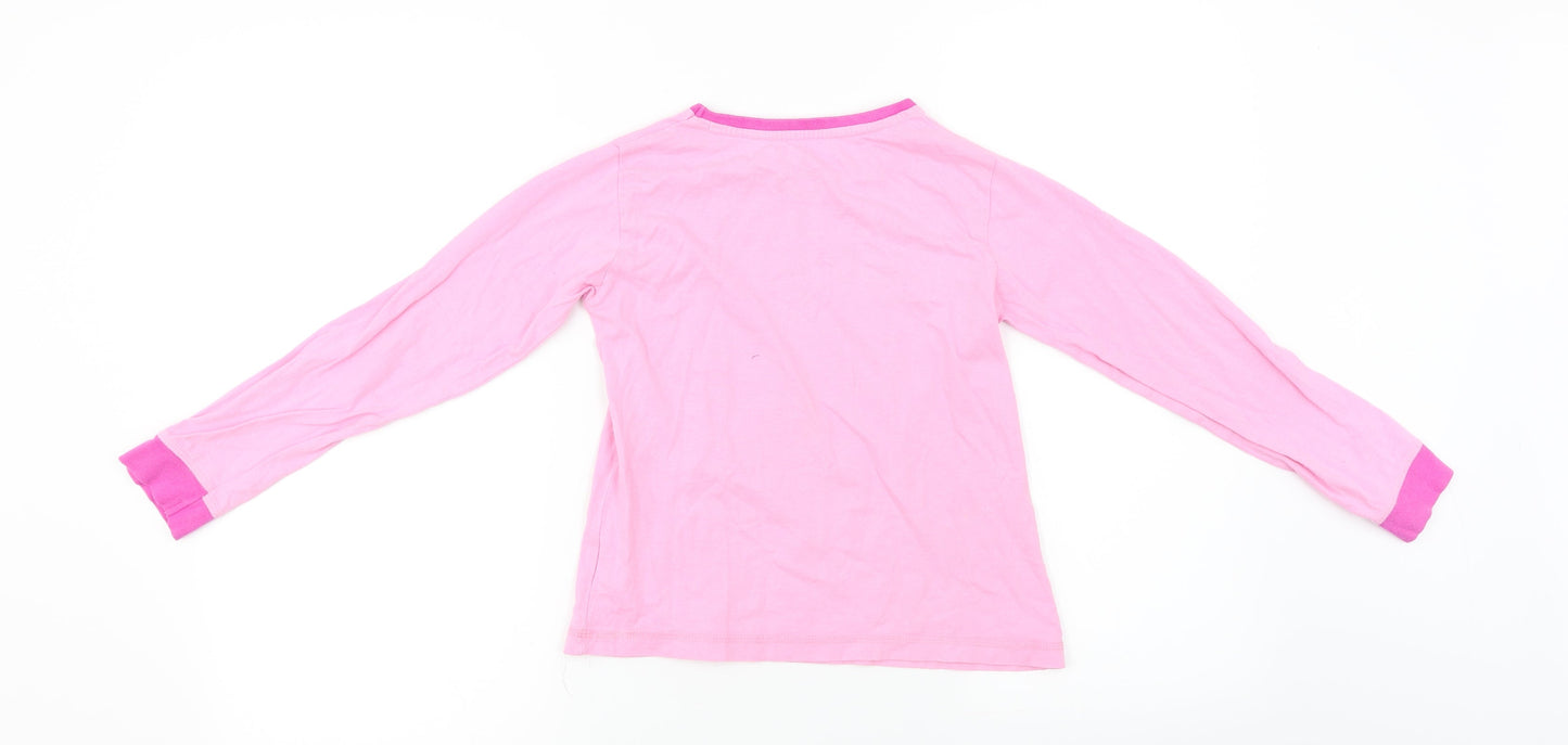 Disney  Girls Pink   Basic T-Shirt Size 7-8 Years