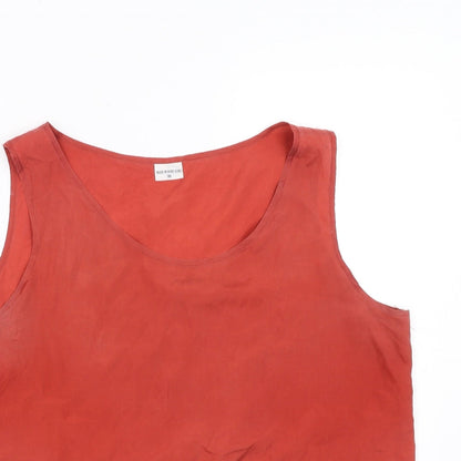 Womens UK Size 16 Preworn Red Basic Blouse