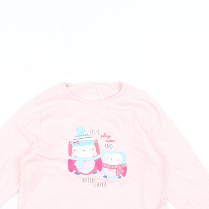 Young Dimension Girls Pink   Basic T-Shirt Size 6-7 Years  - animals