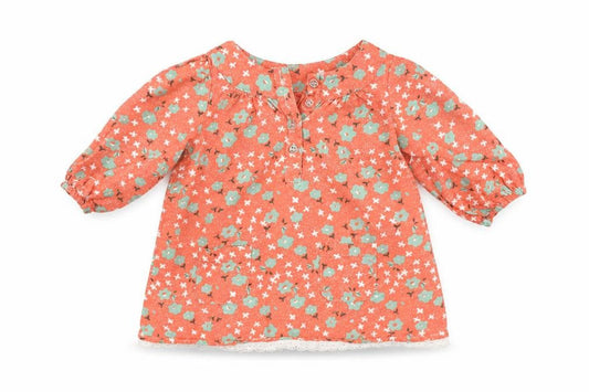 Mothercare Girls Orange Floral  Shift  Size 6-9 Months