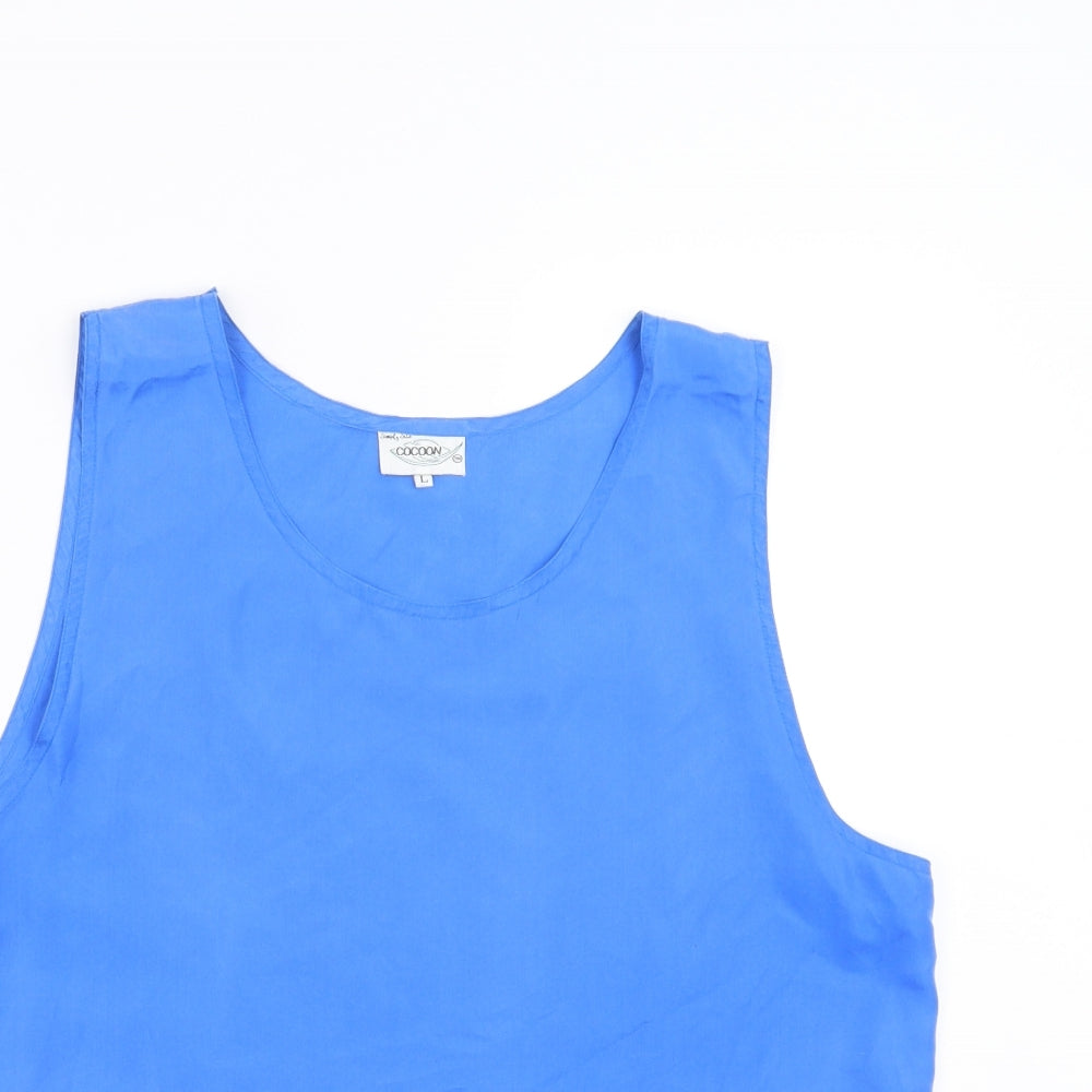 Cocoon Womens Blue   Basic Blouse Size L