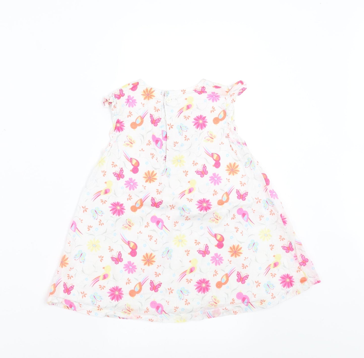 F&F Girls Pink Floral  Shift  Size 12-18 Months