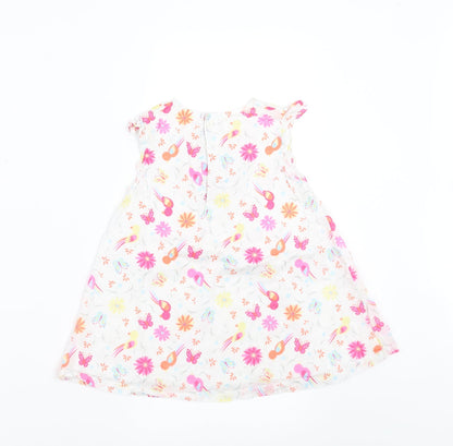 F&F Girls Pink Floral  Shift  Size 12-18 Months