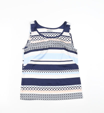 Womens UK Size 8 H&M Blue Basic Blouse
