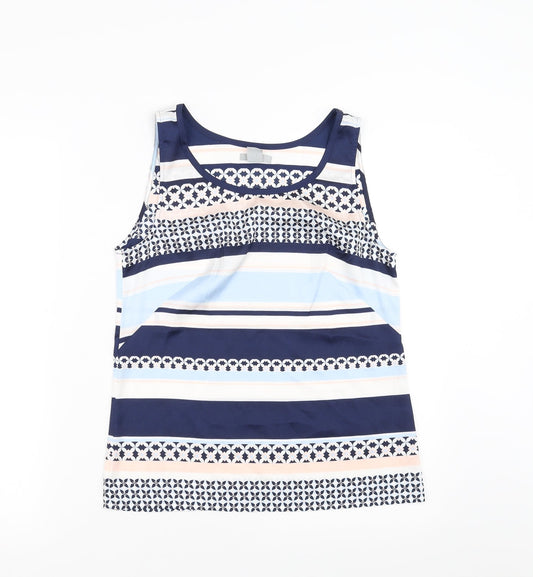 Womens UK Size 8 H&M Blue Basic Blouse