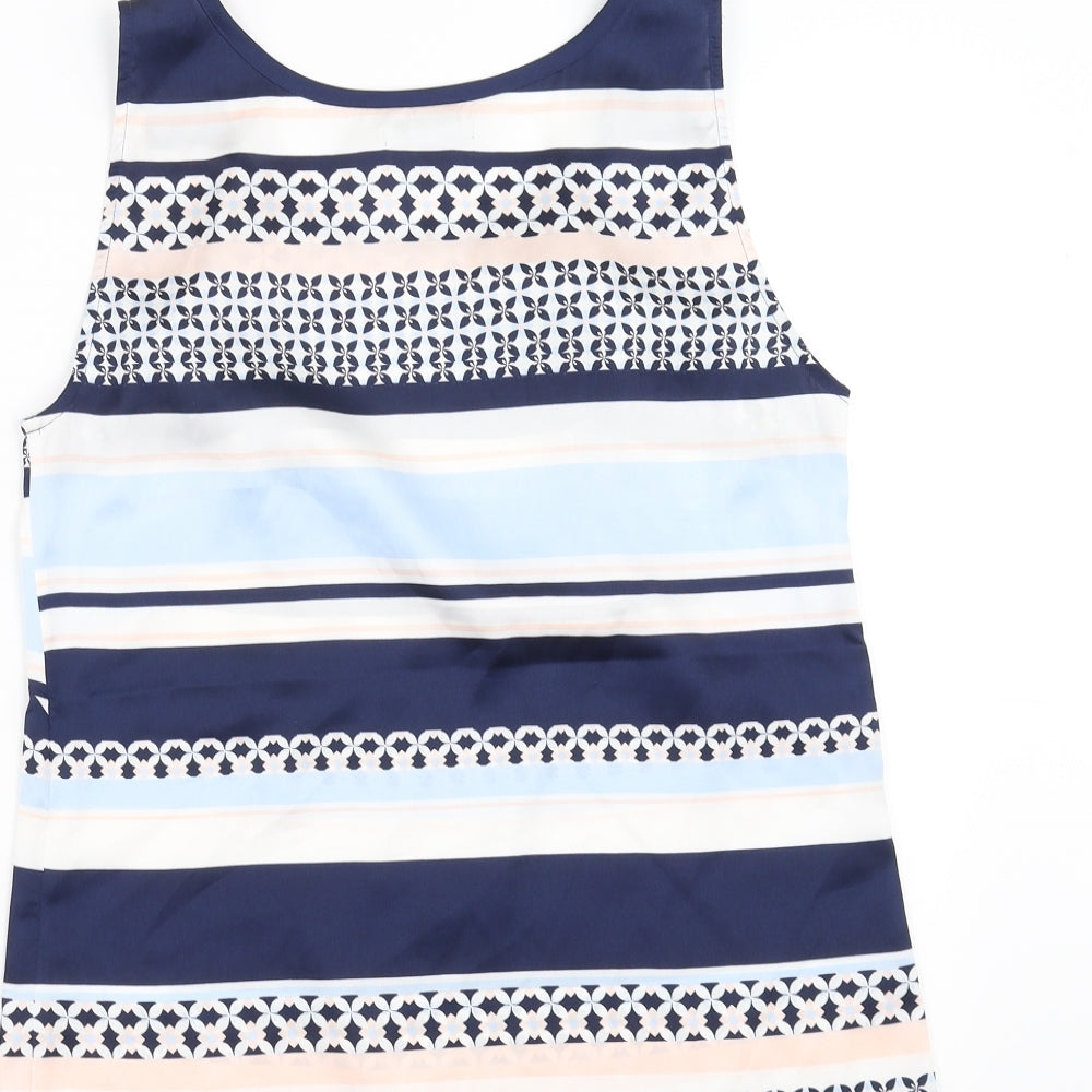 Womens UK Size 8 H&M Blue Basic Blouse
