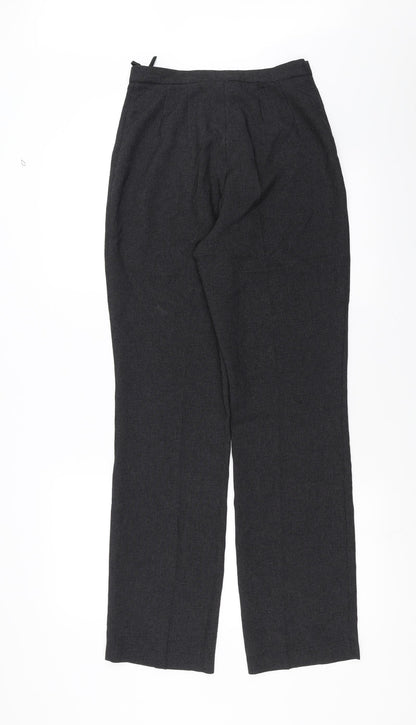 Tara Womens Grey Houndstooth  Trousers  Size 8 L30 in