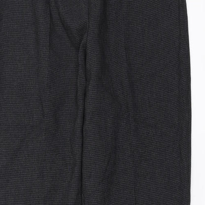Tara Womens Grey Houndstooth  Trousers  Size 8 L30 in