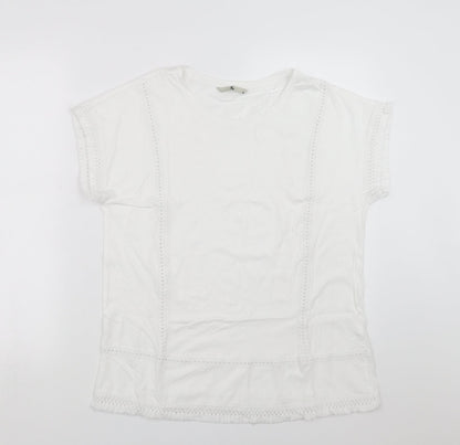 Sainsburys Womens White   Basic T-Shirt Size 16