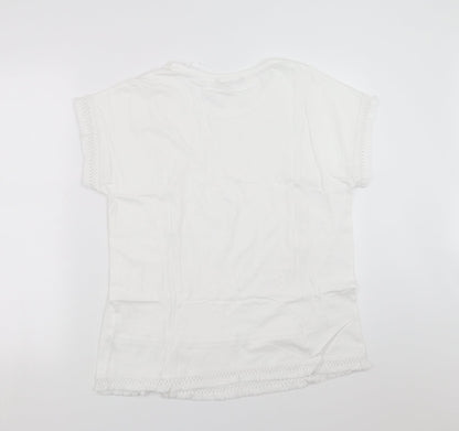 Sainsburys Womens White   Basic T-Shirt Size 16