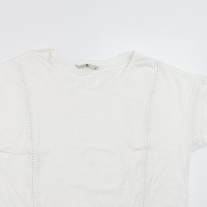 Sainsburys Womens White   Basic T-Shirt Size 16