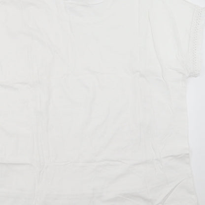 Sainsburys Womens White   Basic T-Shirt Size 16