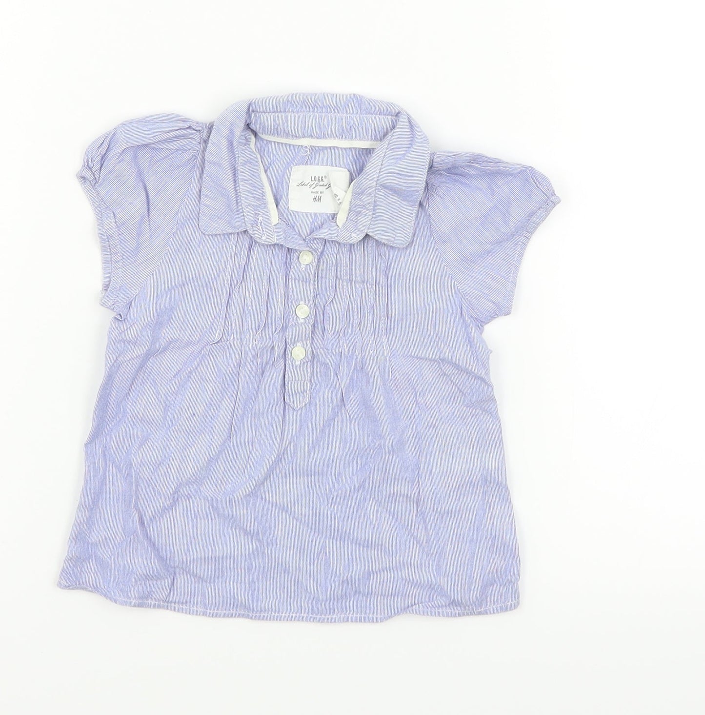 H&M Girls Blue   Fit & Flare  Size 6-9 Months